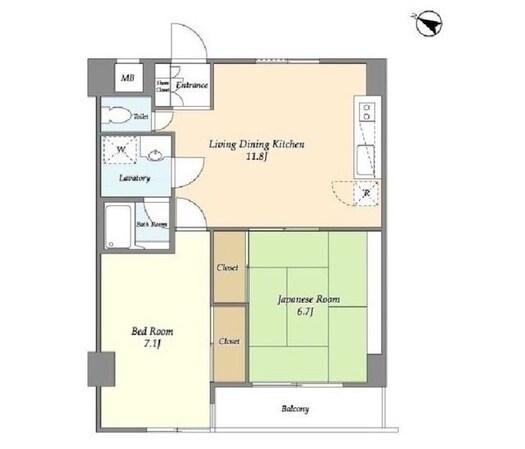 コスモリード篠崎駅前の物件間取画像